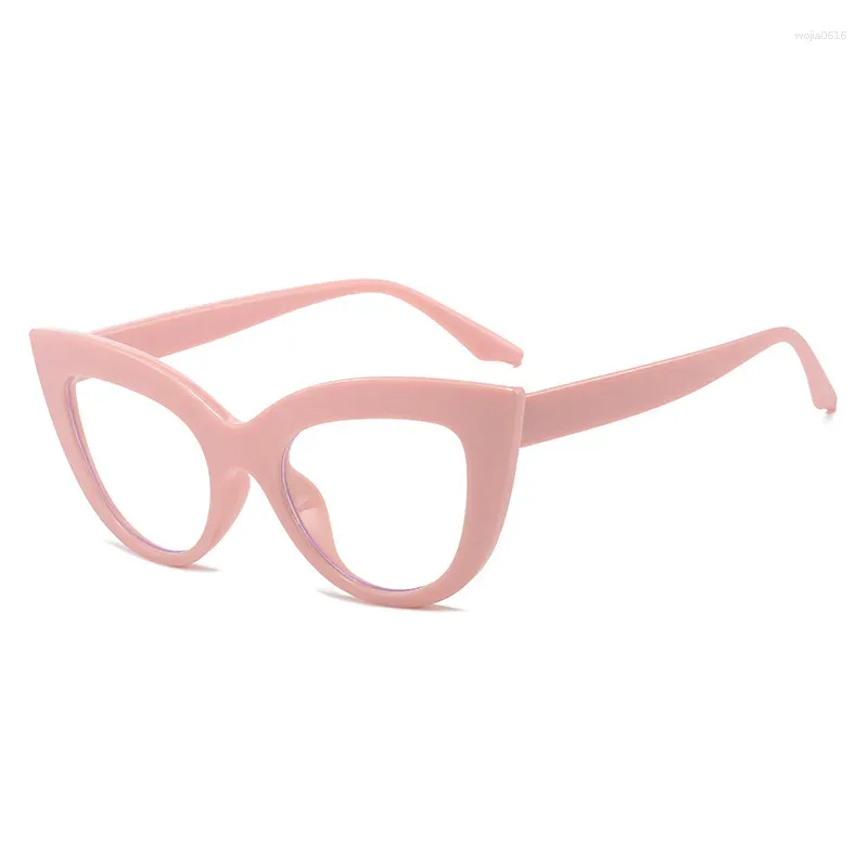 Lunettes de soleil Cadres Triangulaire Cat Eye Lunettes Cadre Papillon Lunettes Pour Femmes 2024 Myopie Anti Lumière Bleue