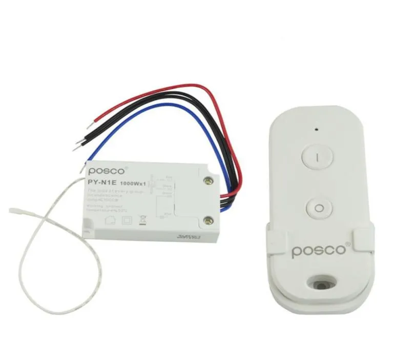 Wireless Pool Lights Switch 220V 120V Remote Controller with Power Push Button for Swimming Pool Light Lamp Fountain Pond Lighting6764855