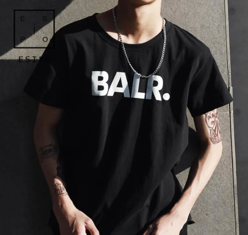 BALR imprimer t-shirt men039s mode sport ballon de football t-shirts hommes rue marée tenue décontractée col rond lâche à manches courtes tshirt4263065