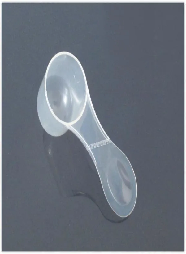 10g gram 20 ml HDPE Spoon Plastic Scoop Measuring Tool för flytande läkare Transparent 200pcslot OP947B8720693