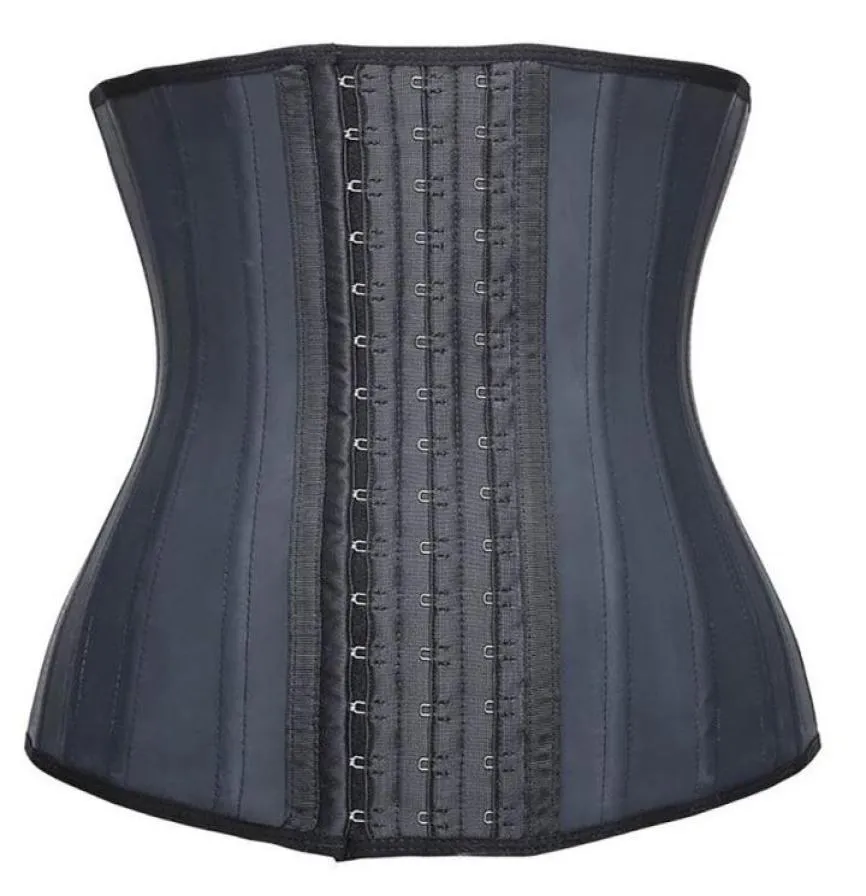 Women039s 25 Steel Boned Waist Trainer Cincher Latex Underbust Corset Waste Tummy Control Waisttrainer Slimming Sheath Belly Wa2573065