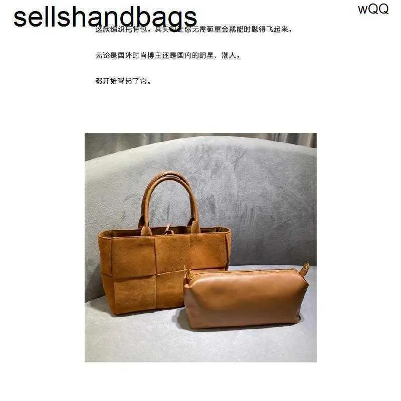 トートバッグ [OVRL] Large Arco suede bag DHgate.com:Womens Genuine Leather Suede Woven Handbag Tote