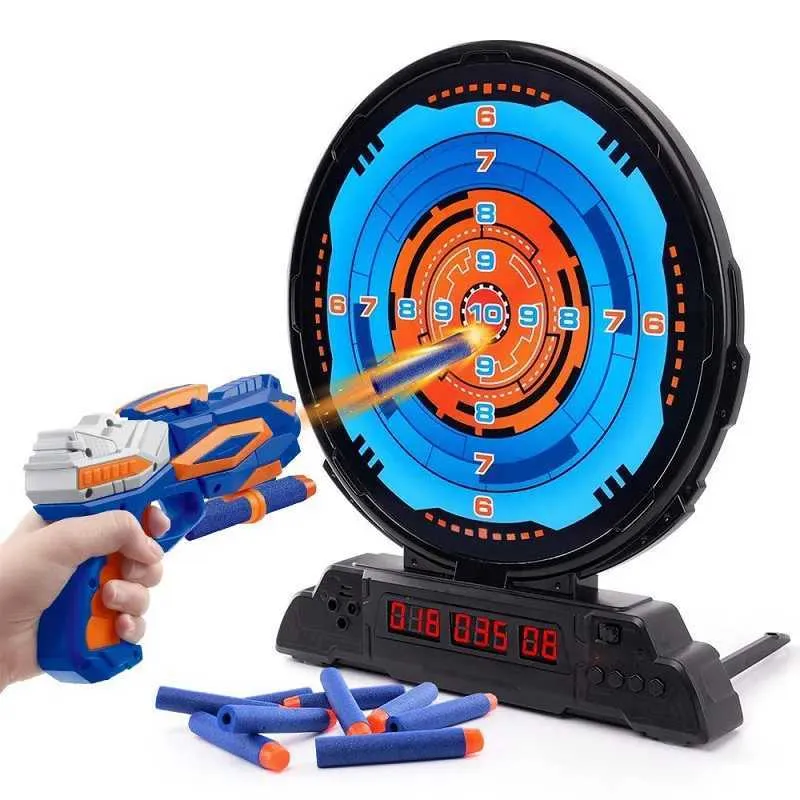 Gun Toys Result counting shooting target for gun Nerf children soft shield bullets for archery children boys shooting toy accessories for gun 240307