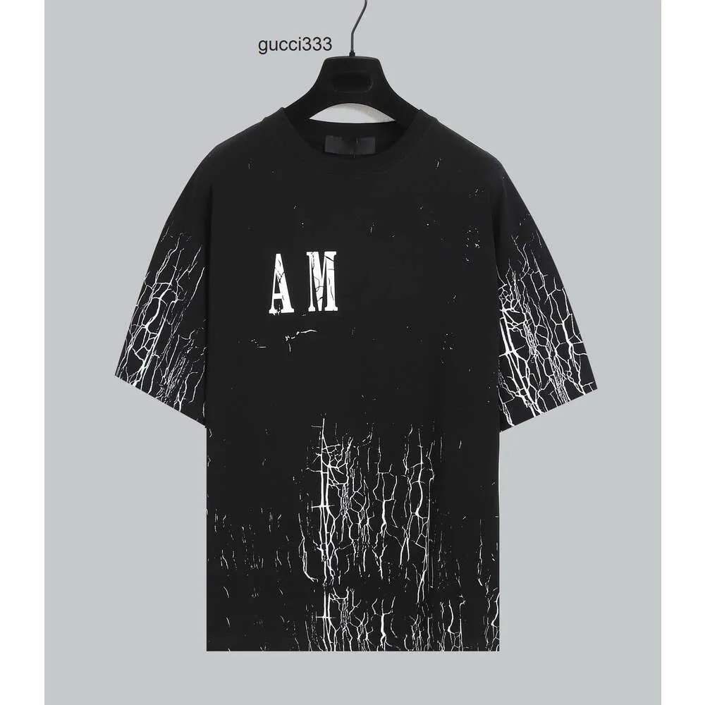 amirirlies kläder mode mens amari tshirt hylsa amirl t shirt amis designer tshirts am splash bläck amar män korta miri sommar toppar ny t -shirt manlig mode bl