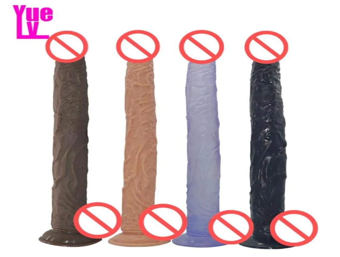 YUELV 40x4CM Super Lange Enorme Realistische Dildo Flexibele Grote Kunstmatige Penis Lul Vrouwelijke Masturbatie Erotische Speeltjes Sex producten Voor W7078009