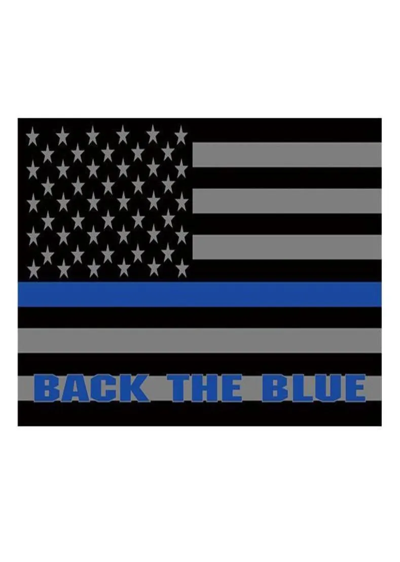 Voltar a bandeira azul da polícia americana 3x5 países personalizados 3x5 poliéster digital impresso decoração para casa ao ar livre 4594212