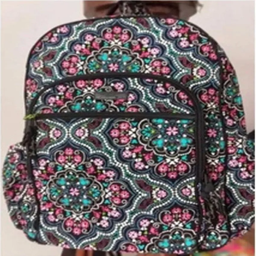 NWT Cartoon Flower School Bag mochila bolsa de viagem duffle bag208M