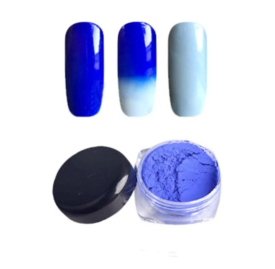 Hela 1Gbox Thermochromic Pigment Color Change Nail Powder Dust Tempature Gradient Nail Gel Polish Decoration 12Color8679704