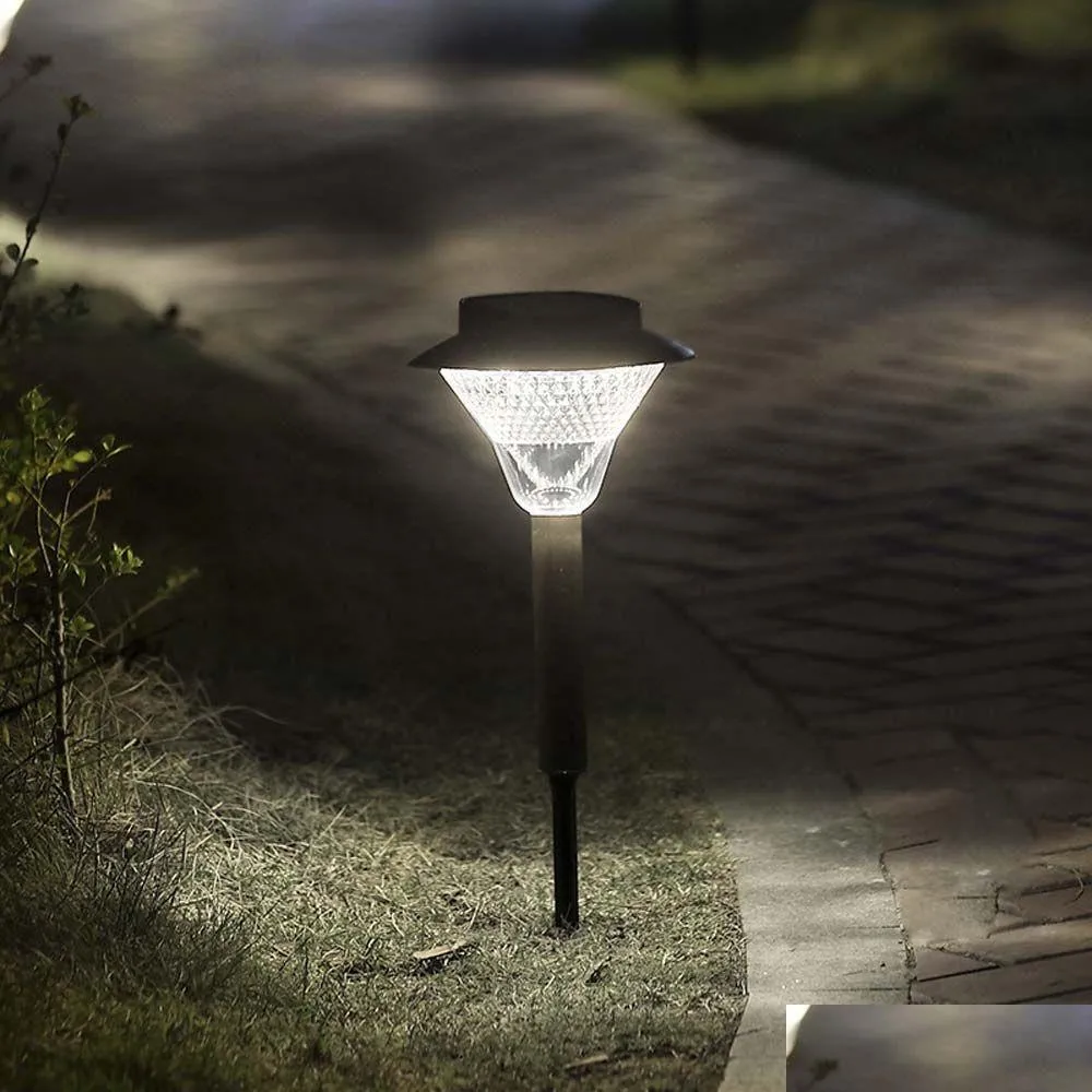 Andra LED -belysningar Brelong 48LEDS utomhus Solar Ground Light IP65 Waterproof Lawn White / Warm 1 PC Drop Leverans Lights Lighting Holi Dhxyp