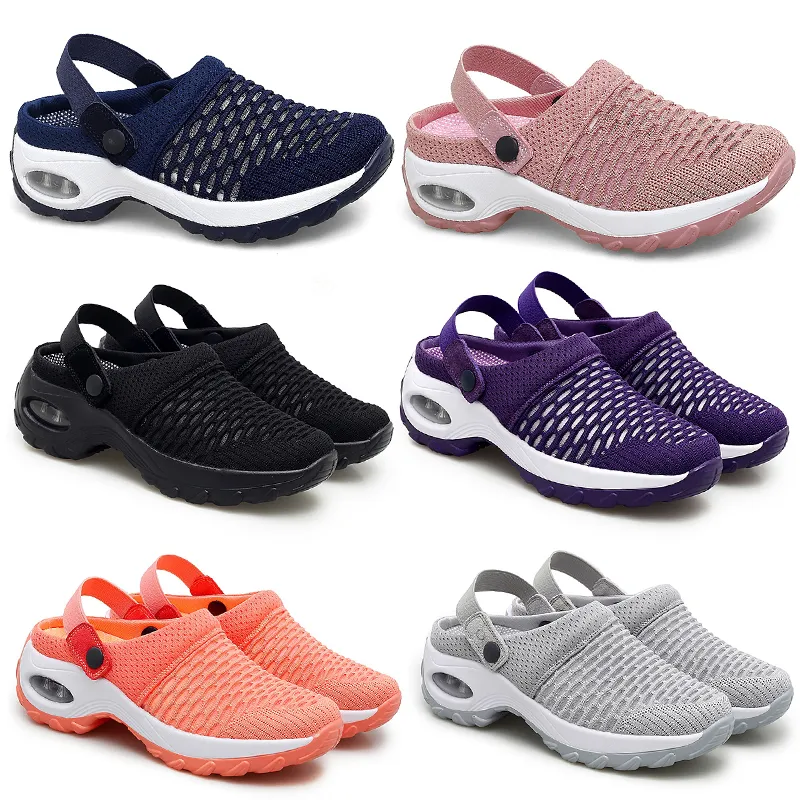 Frühling Sommer Neue Halbe Hausschuhe Gepolsterte Koreanische frauen Schuhe Low Top Casual Schuhe GAI Atmungs Mode Vielseitig 35-42 37 XJ