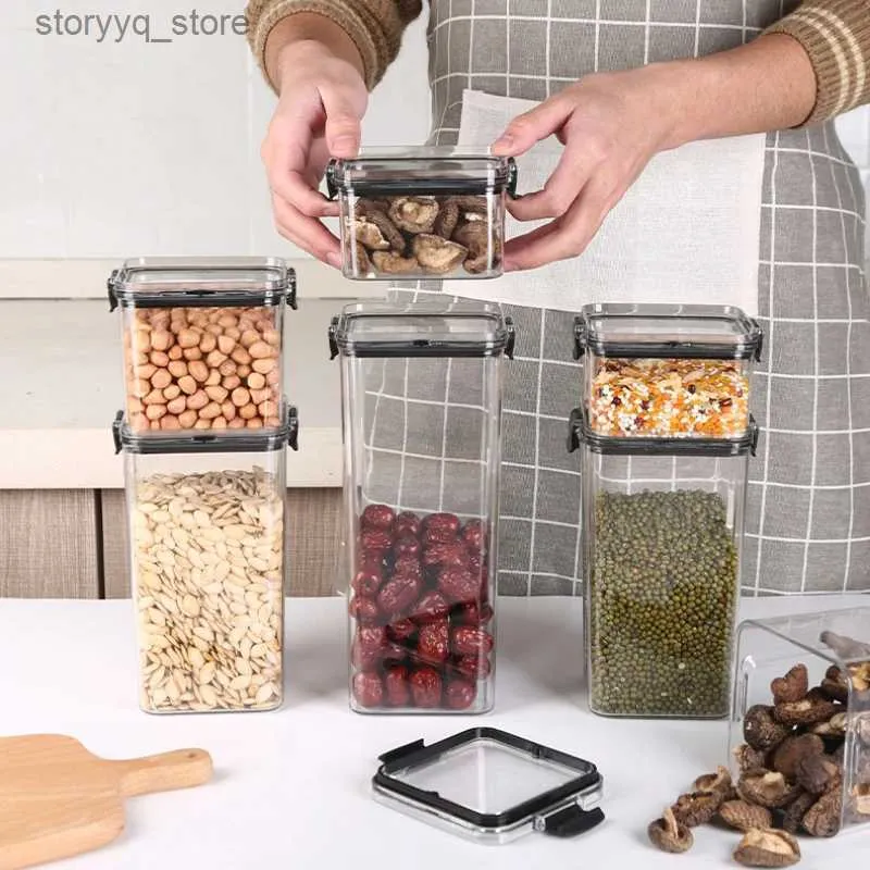 Stackable Kitchen Container Stackable Kitchen Food Storage Containers Set - Airtight Jars ...