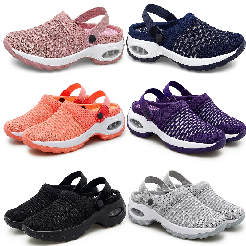 Printemps été nouvelles demi-pantoufles rembourrées chaussures pour femmes coréennes chaussures basses décontractées GAI respirant mode polyvalent 35-42 62 XJXJ