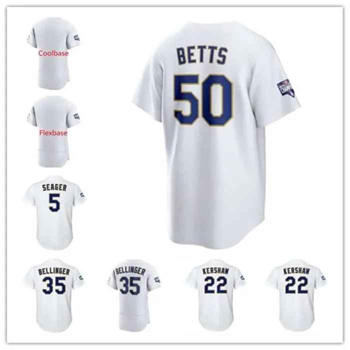 Custom Men Women Youth''Rangers''Mookie Betts Gold Program Jersey Corey Seager Trevor Bauer Zach McKintry Cody Bellinger Kershaw Justin Turner Price