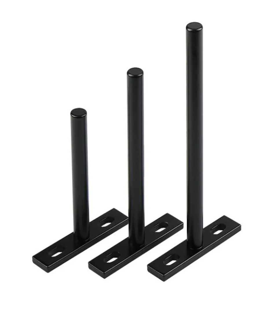 Gardinpoler Solid Steel Floating Shelf Bracket Blind stöder dolda konsoler för trähyllor Dolda väggproppar inkluderade XB16854257