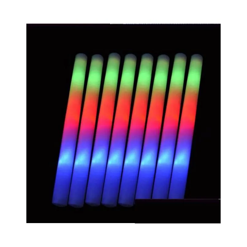 Bâtons lumineux LED Colorf clignotant LED bâton lumineux s'allument pour la fête d'anniversaire de mariage bâtons de joie livraison directe jouets cadeaux lumière LED Dhksn