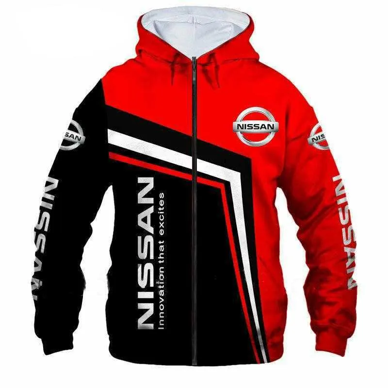 Nuova felpa con cappuccio da uomo 2023 stampata in 3D F1 racing pullover creativo a maniche lunghe con colletto con cappuccio felpa con cappuccio c