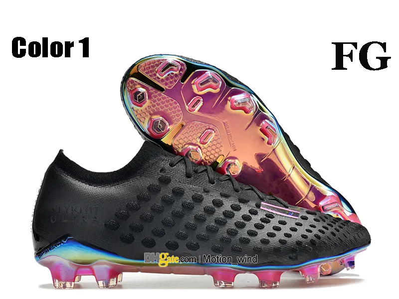 هدية حقيبة رجال أعلى قمم كرة القدم أحذية كرة القدم فانتوم فانتا النخبة FG Firm Ground Cleats Neymar Acc Phantom Hypervenom Venom Soccer Shoes Trainers Botas de Futbol