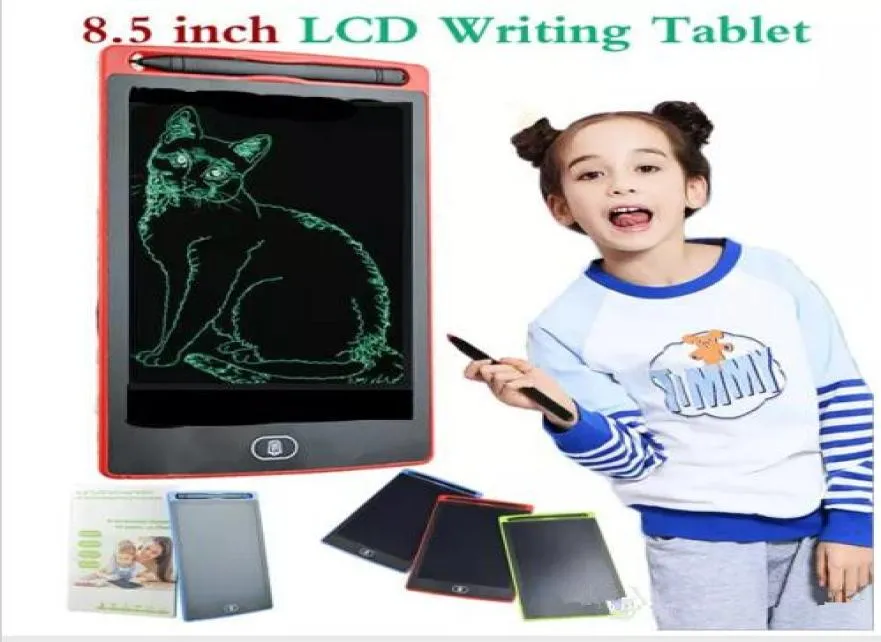 5colors 85 인치 LCD 쓰기 태블릿 디지털 휴대용 메모 그리기 블랙 보드 필기 패드 전자 태블릿 보드 업그레이드 7512142