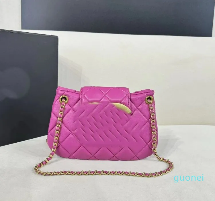 Chain Bag Lambskin Shoulder Bag Mobile Phone Bag Versatile Style Luxury Large Capacity Mini Designer Womens