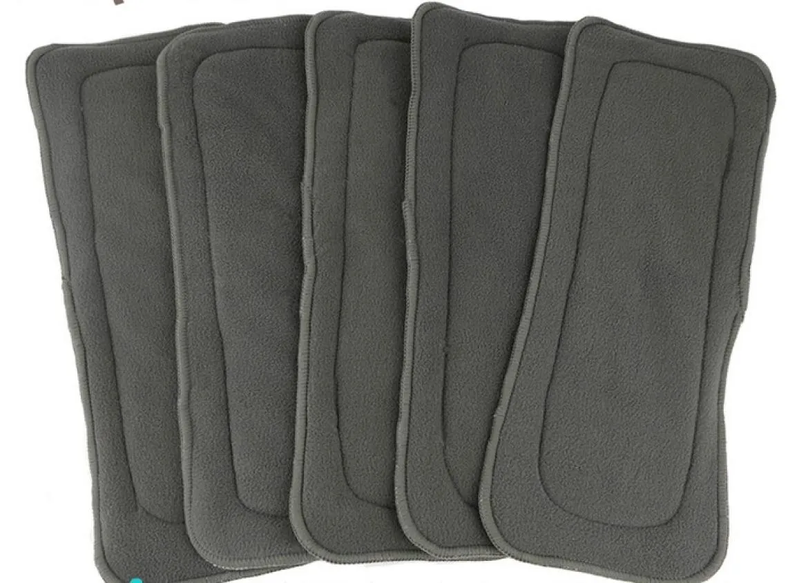 2015 Naughty Baby Charcoal Bamboo 20pcs 5 Layers32 Reusable Baby Cloth Diaper pads Nappy Inserts3018347