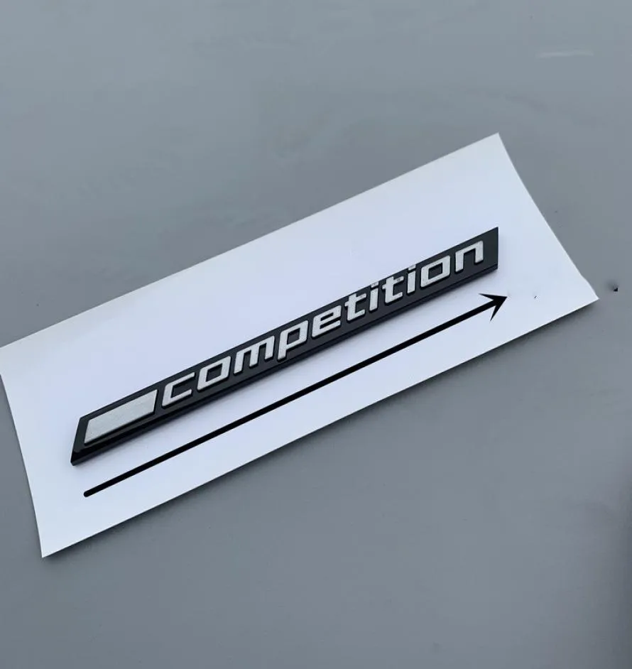 3D för BMW M2 Competition Label Black Emblem Bakstam F90 Car Logo 3 5 7 Series E32 E34 E36 E381196611