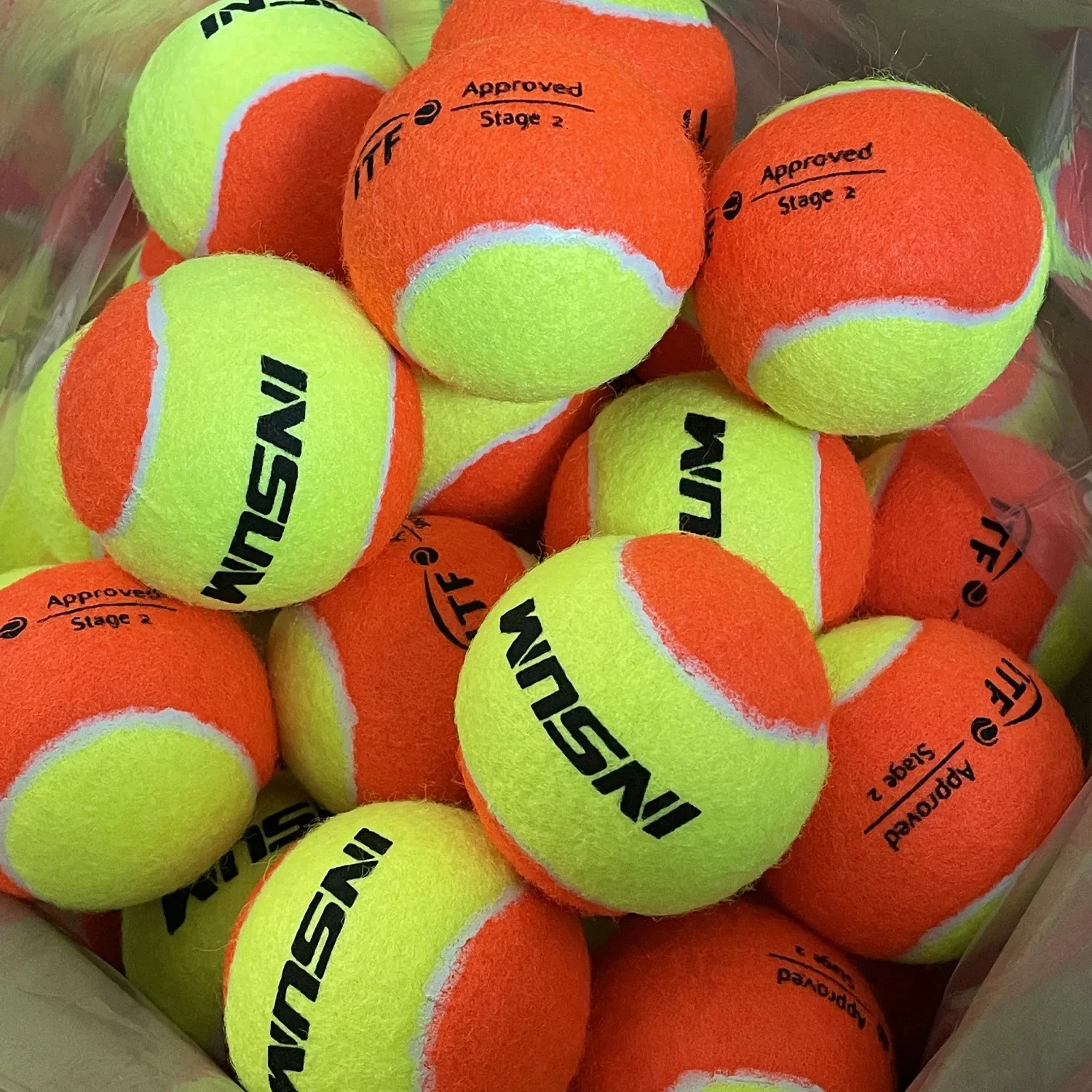 Insum Beach Tennis Balls 3/6/9 PCSプロフェッショナル50％キッズテニスアクセサリートレーニングボール240304