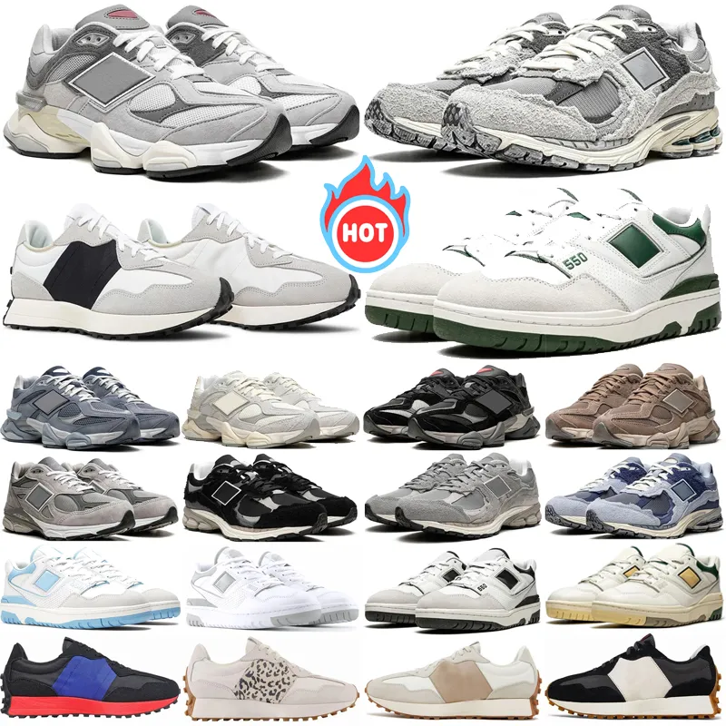 Nieuwe 9060 2002r 550 327 Designer Casual schoenen voor heren dames Sea Salt White Rain Cloud Grey Pack 2002R Phantom Wit Groen Unc Herenschoenen Trainers Sneakers 36-45