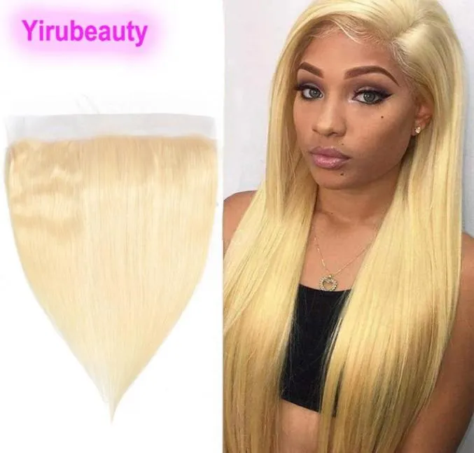 Brazilian Virgin Hair 13X4 Lace Frontal 613 Blonde Remy Human Hair Silky Straight 10A Pre Plucked 13 By 4 Lace Frontals 1224inch8204358