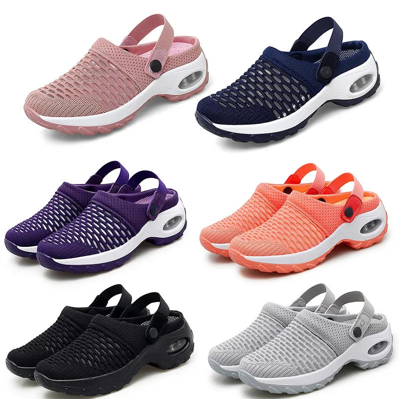 Printemps été nouveau demi pantoufles rembourré coréen chaussures pour femmes bas chaussures décontractées GAI respirant mode polyvalent 35-42 XJ