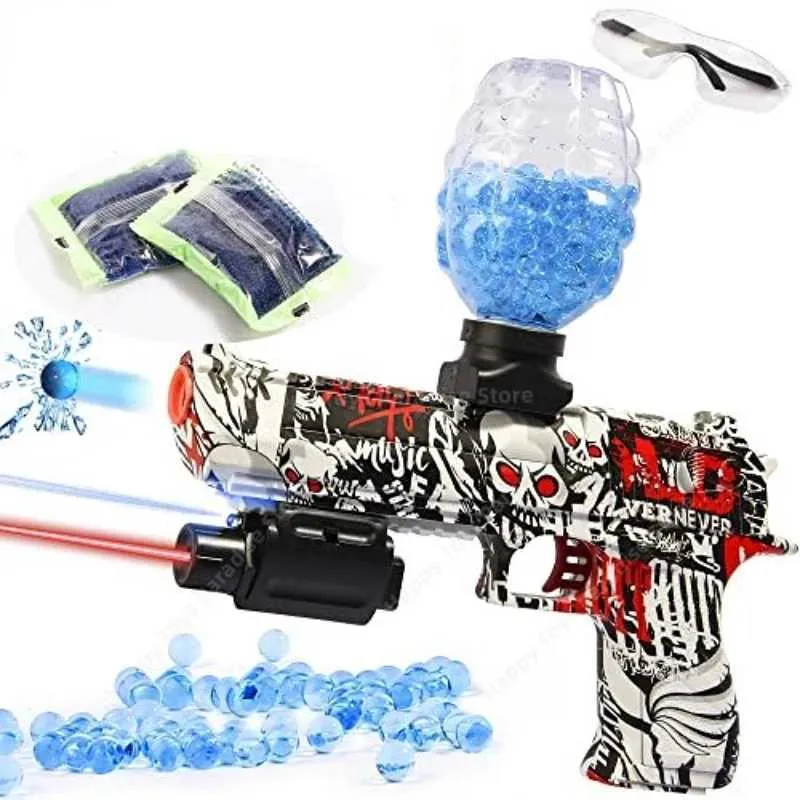 Gun Toys Electric Gel Ball Gun Desert Eagle Gel Toy Gun Water Pinball Toy Pistol Chilrens Outdoor Kid Weapon Toy Shooting Fake Gun 901L2403