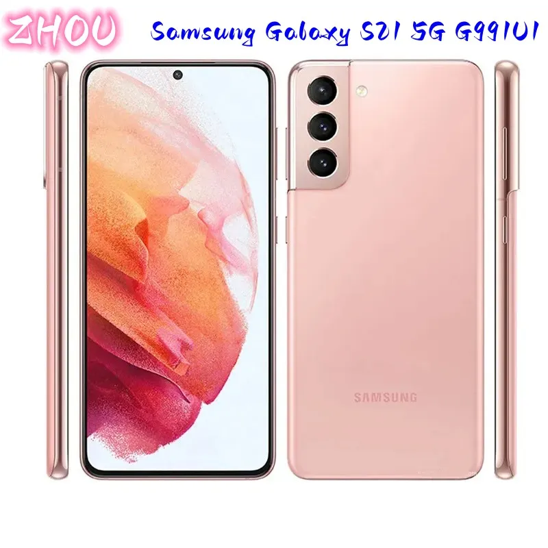 Samsung Galaxy S21 5G G991U1 128GB/256GB Original Unlocked Cell Phone 6.2 "Octa Core 8GB RAM 64MPDUAL 12MP Snapdragon 888 NFC