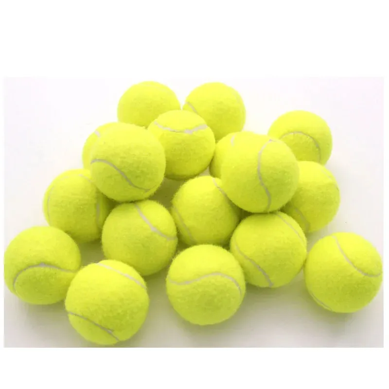 5pcs / 10pcs Balles de tennis professionnels Absrochure en caoutchouc renforcé High Elasticity Ball d'entraînement durable pour Club School 240227