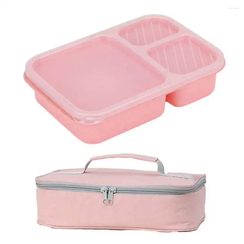 Vaisselle boîte à déjeuner tissu Oxford Durable micro-ondes sécurité respectueux de l'environnement facile à transporter sac isolé pour enfants
