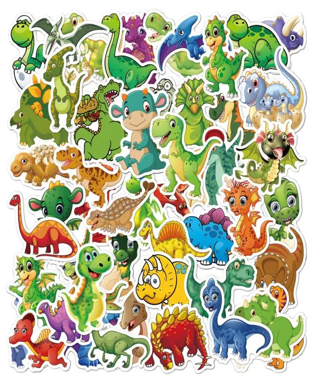 50Pcs Cute Dinosaur Stickers Lovely Animals Stickers Nonrandom For Car Bike Luggage Sticker Laptop Skateboard Motor Water Bottle 7820160