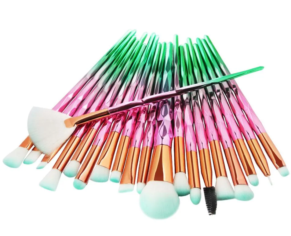 20 pezzi pennelli per trucco donna set multicolore pennello per fondotinta in polvere ombretto eyeliner pennelli per trucco labbra Pincel Maquiagem3729036