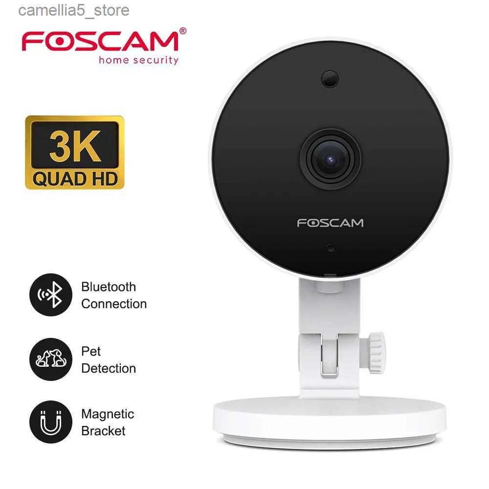 Baby Monitor Camera Foscam 5MP Dual Band WiFi IP Camera Baby Monitor Motion Detection 3K Stängd krets TV 3MP Smart Home 24/7 Videoövervakning Q240308
