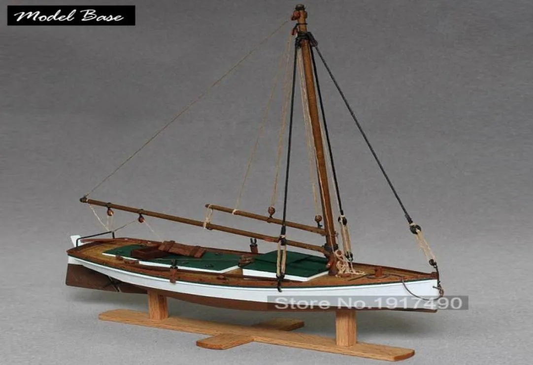 Drewniane statki modele zestawy łodzi modelu zestawu Skala żaglówka 135 Model zabawki hobby maket patrol drewniany modelpassembly y196460136