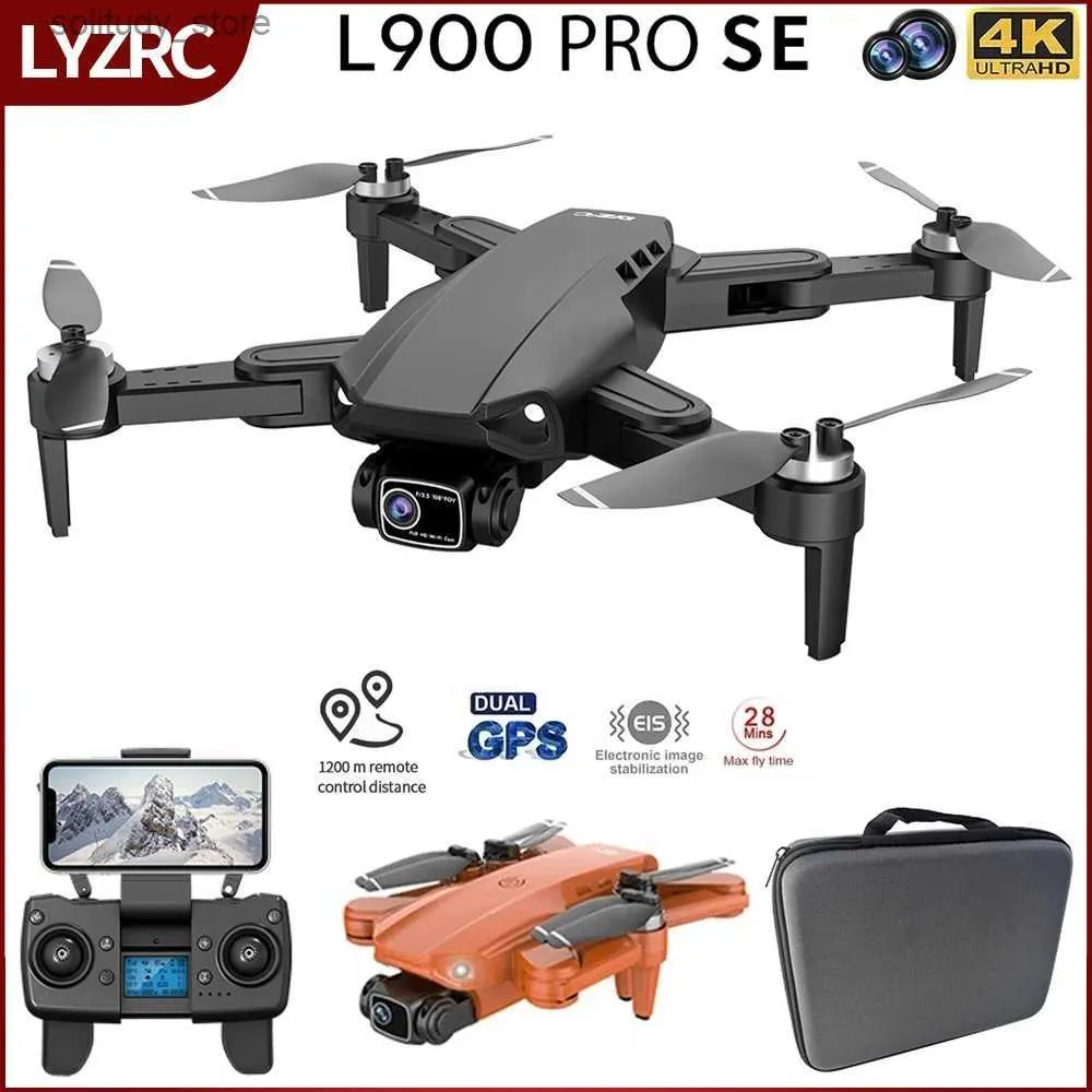 DRONS LYZRC L900 PRO SE DRONE 4K Professional 5G WiFi G Dual HD Camera Drone With Visual Barrier Undvikande RC Fyra Helicopter Toys Q240308