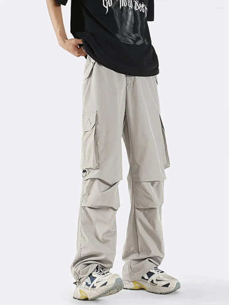 Pantaloni da donna Y2K Estate Europa Uomo Casual Traspirante Tasche multiple Pantaloni larghi sportivi a gamba larga Pantaloni CHIC Taglie forti Pantaloni push up NERI