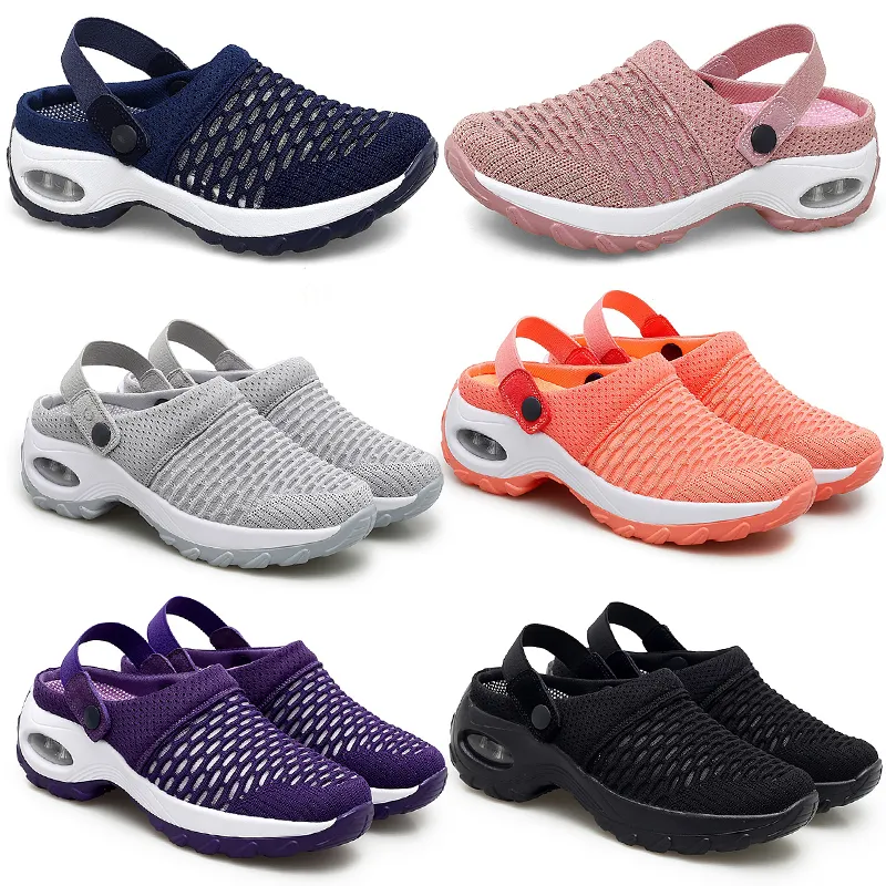 Printemps été nouveau demi pantoufles rembourré coréen chaussures pour femmes bas chaussures décontractées GAI respirant mode polyvalent 35-42 46