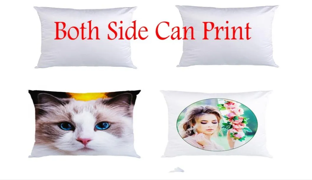Sublimation Blank Hhite Pillow Case for DIY熱伝達印刷枕カバー消耗品3535cm 4040cm 4545cm1480837