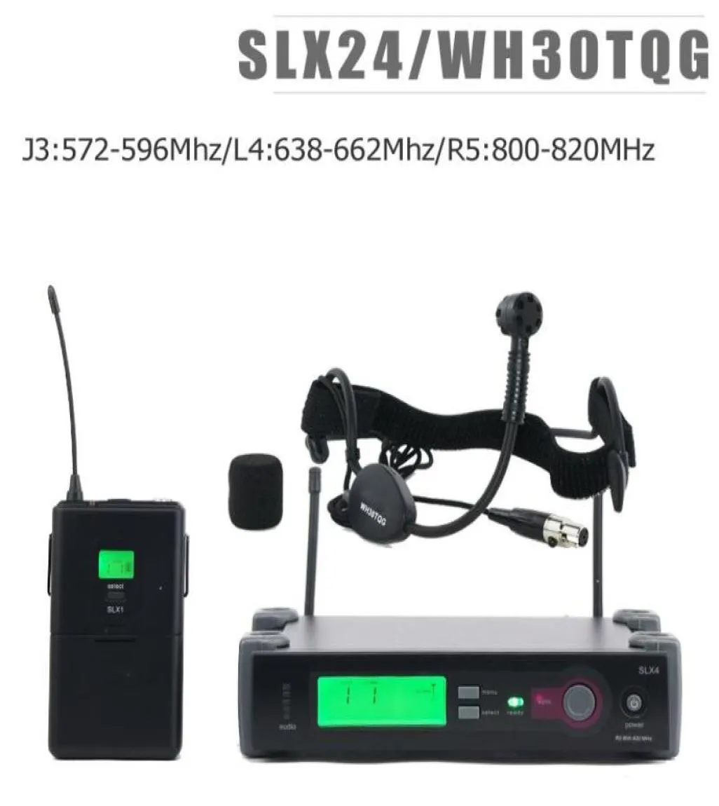 J3572596MHZL4638662MHZR5800820MHz Najwyższa jakość SLX14 System mikrofonu bezprzewodowego z zestawem słuchawkowym WH30TQG MIC2040860