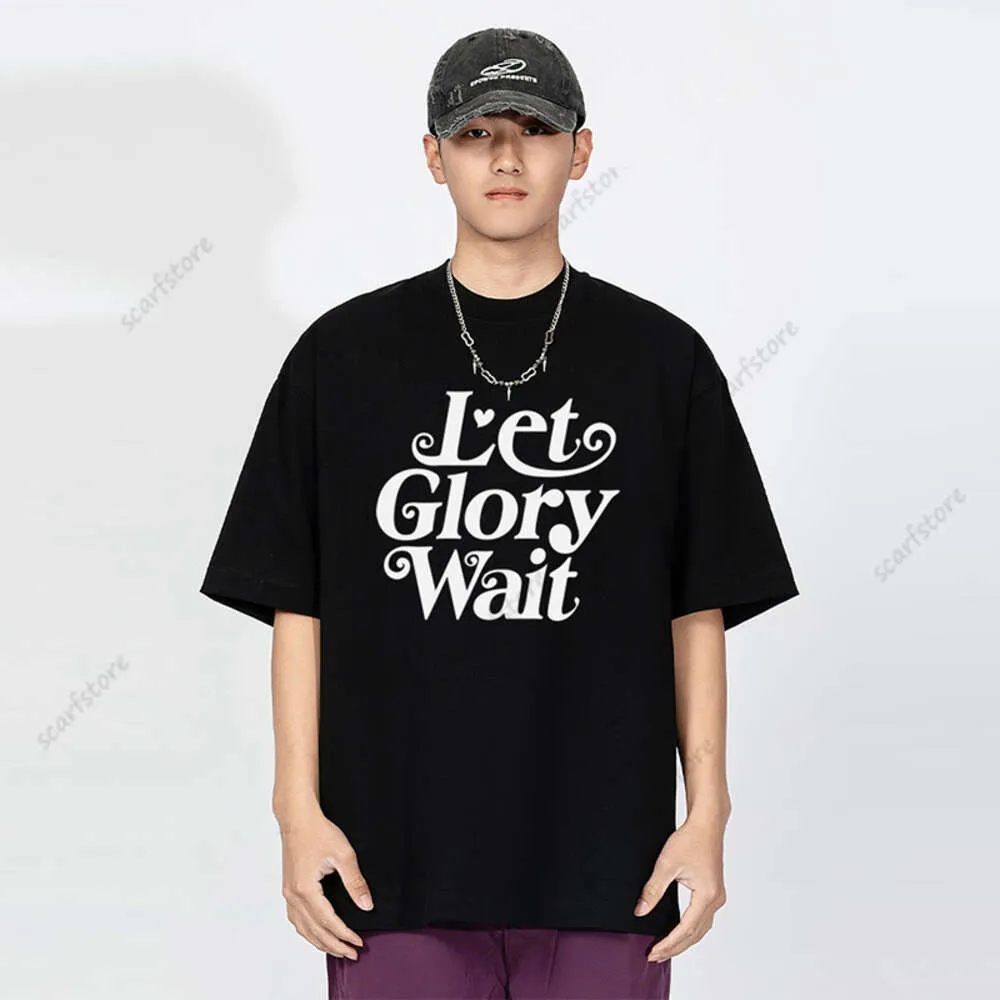 Amerykańska koszulka z krótkim rękawem dla mężczyzn 2024 Summer New Instagram modna marka Pure Cotton Loose i wszechstronna para strój
