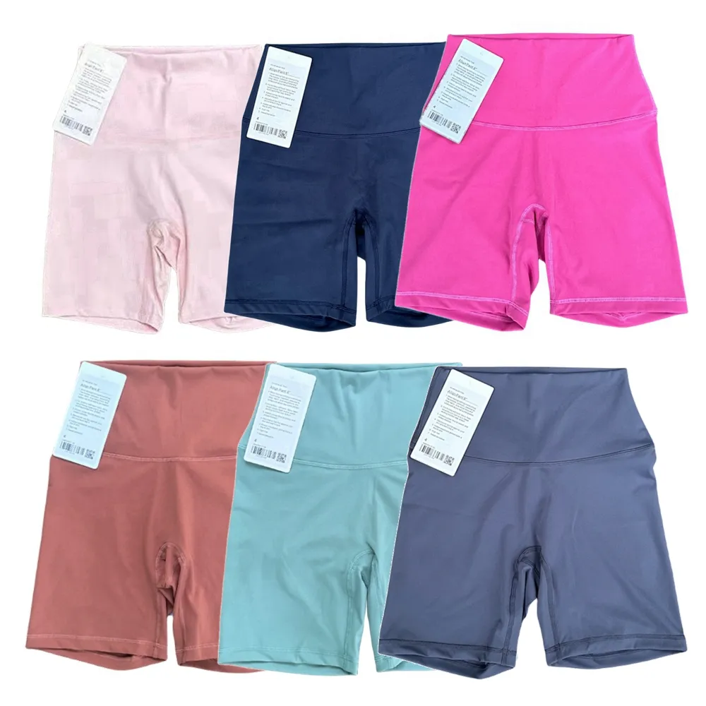 LL Pantalones cortos deportivos Hotty Hot Secado rápido Transpirable Talle alto Medias de entrenamiento Trajes Yoga Ropa deportiva Pantalones cortos Dupes Push Up Correr Casual Biker Pantalones cortos de gimnasio Ropa