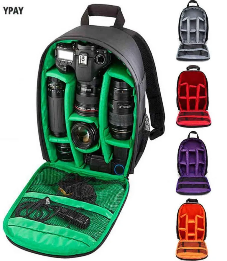 Wodoodporna lustrzana torba aparatu cyfrowa na zewnątrz wielofunkcyjny odporność na wstrząsy plecak do kamery dla Nikon Canon SLR Camera Bag A4729962