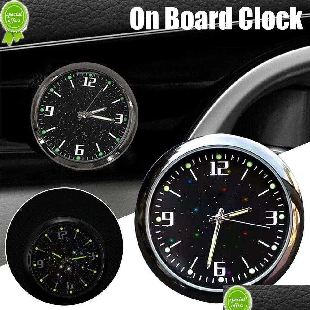 Bil Annat Auto Electronics Luminous Gauge Clock Mini Air Vent Waterproof Quartz med Clip Outlet Watch for Styling Accessories Drop de Dhixb