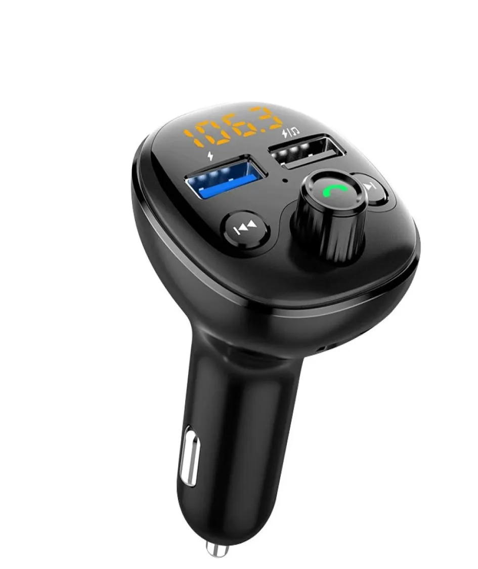 Radio FM-zender Bluetooth Auto MP3-speler Handen Carkit Dual USB-oplader TF U Disk Muziekspeler Auto-accessoires Gadgets3880128