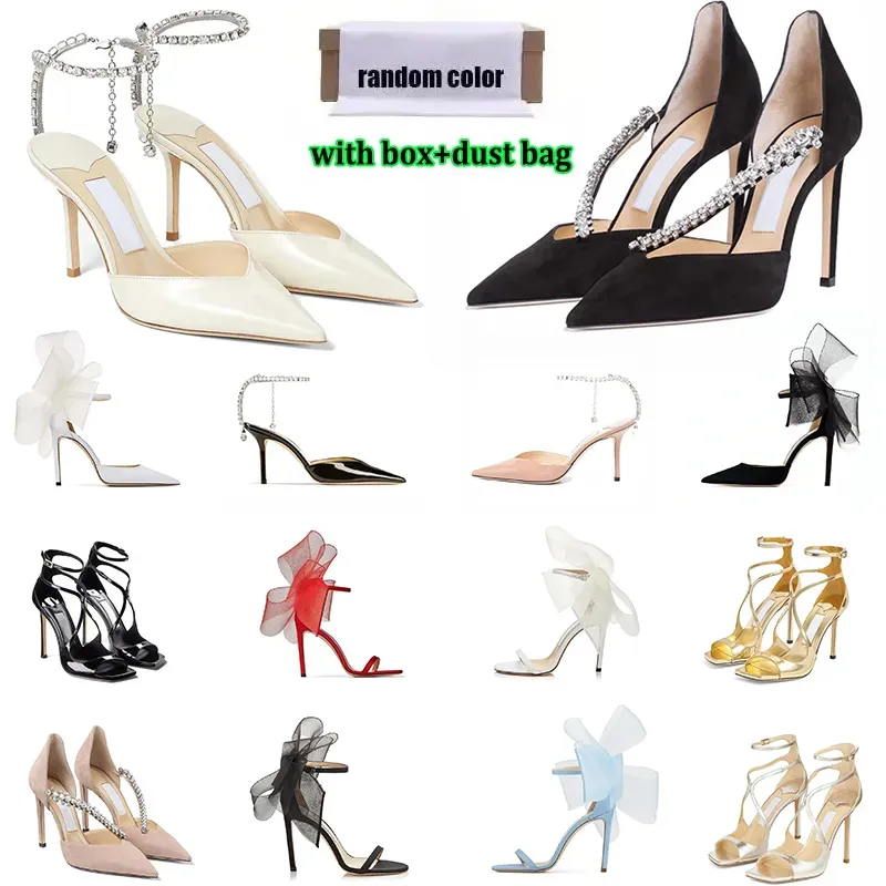 2024 Med Box Luxury Designer High Heels Sandaler Sneakers Fashion Women Averly Pumpar Aveline Asymmetric Grosgrain Mesh Fascinator Platform Heel Wedding Shoes