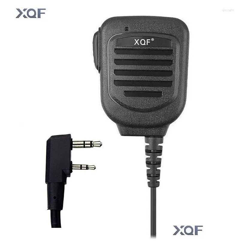 Walkie Talkie Xqf Micrófono de mano SM109 Shoder Ip67 Micrófono impermeable para Baofeng Uv-5R Uv-5Re Tk-370 Entrega de caída bidireccional Dhkwv Electro Otxaa