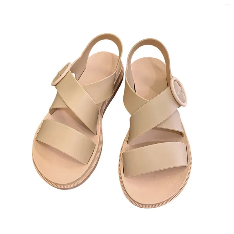 Sandals Cute Students Solid Color Casual Soft Open-Toe Without Grinding Feet Suitable For Shopping Indoor Walking